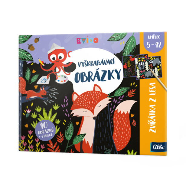 Albi Kvído - Vyškrabávací obrázky, 2 druhy