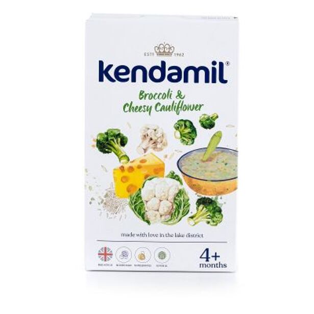 Kendamil Jemná kaše se sýrem (brokolice, květák) 150 g