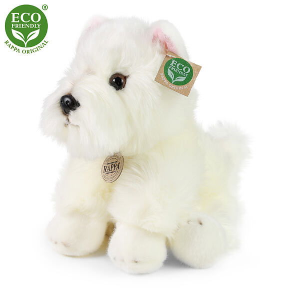 Plyšový pes westík sedící 30 cm ECO-FRIENDLY