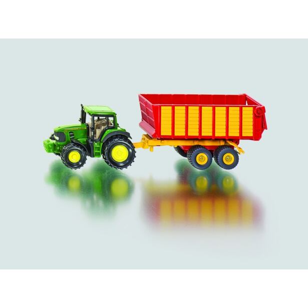 SIKU Blister John Deere 7530 s prívesom na siláž