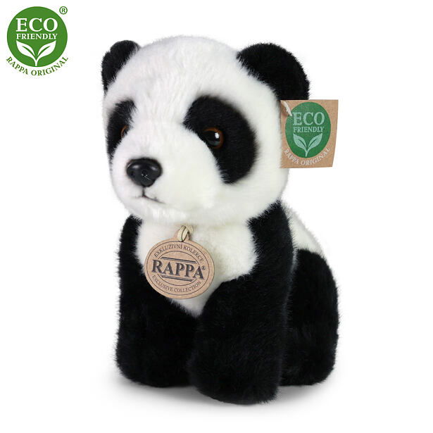 Rappa Plyšová panda sedící, 18 cm