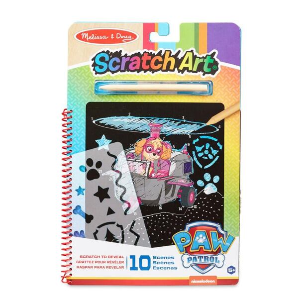Melissa&Doug Tlapková patrola Škrabací obrázky Skye