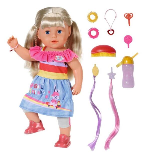 12830345 BABY born Staršia sestrička , blondínka, 43 cm - poškodený obal
