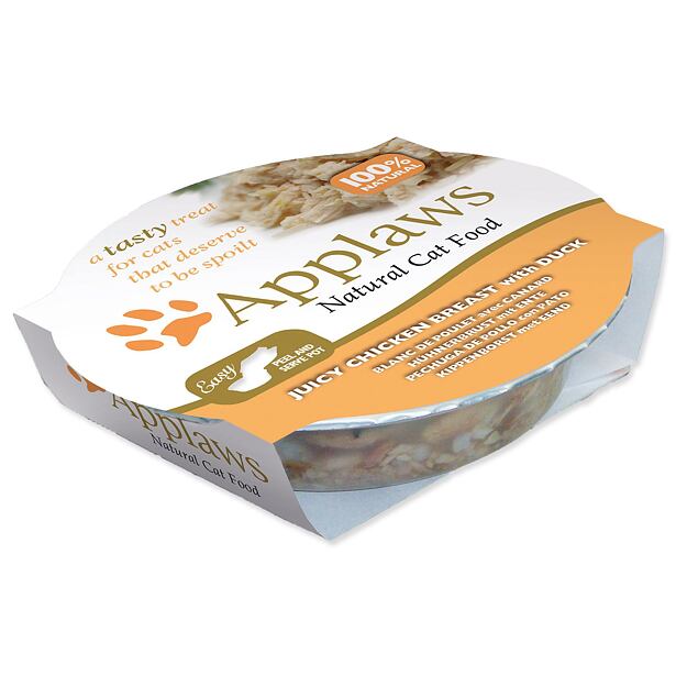 Kalíšok APPLAWS Cat Juicy Chicken Breast with Duck 60 g