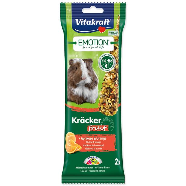 Tyčinky VITAKRAFT Emotion Kracker morča ovocné 112 g