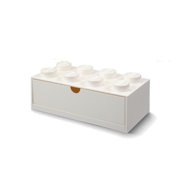 6040211735 LEGO stolní box 8 se zásuvkou - bílá - poškozený obal
