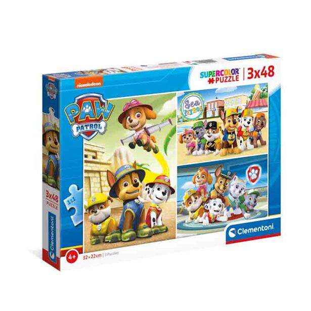 Puzzle 3x48 dielikov - Paw Patrol