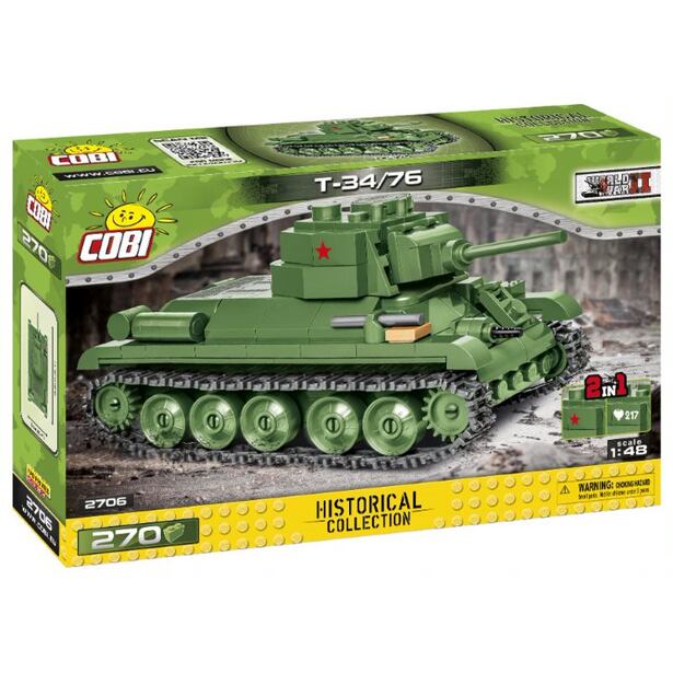 II WW T-34/76, 1:48, 270 k