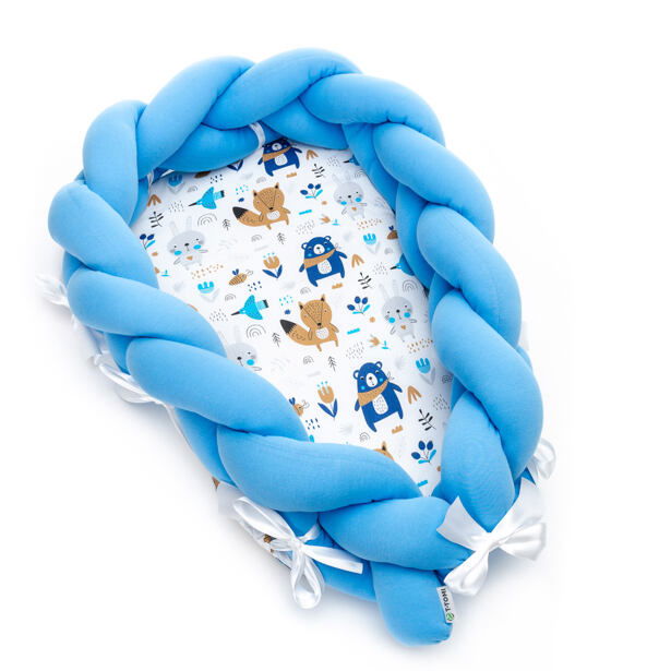 T-Tomi Pletené hnízdečko 2v1 blue bears