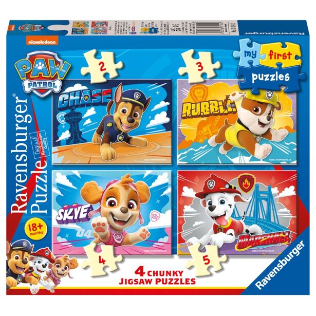 Ravensburger Paw Patrol Moje prvé puzzle 2/3/4/5 dielikov