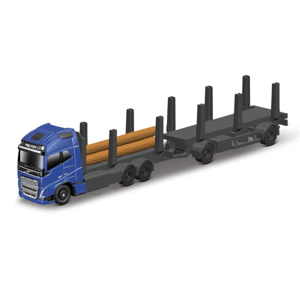 Maisto Mini pracovní stroje, Přívěs Volvo FH16 pro těžbu dřeva