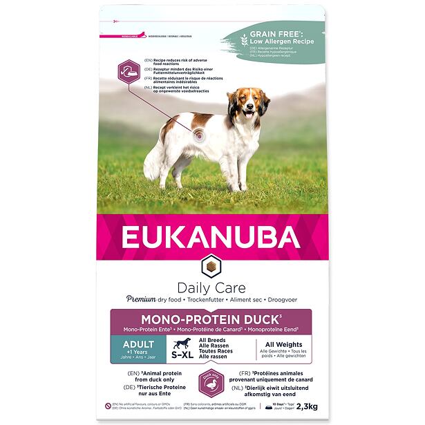 EUKANUBA Daily Care Adult Mono Protein Duck 2,3 kg