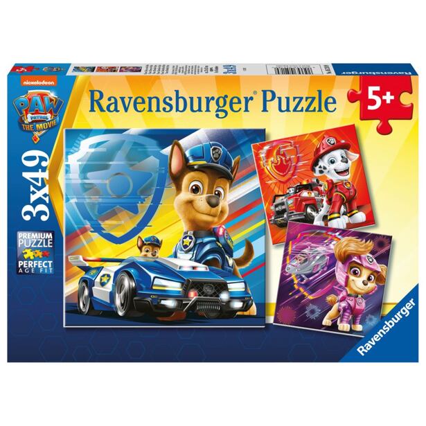 Ravensburger Paw Patrol Puzzle: Parťáci 3x49 dielikov