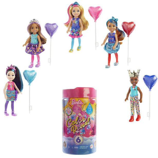 Mattel Barbie Color Reveal Chelsea Konfety