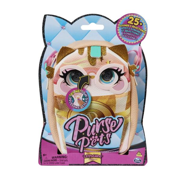 Spin Master Purse Pets Interaktivní kabelka Kotě/kapučíno