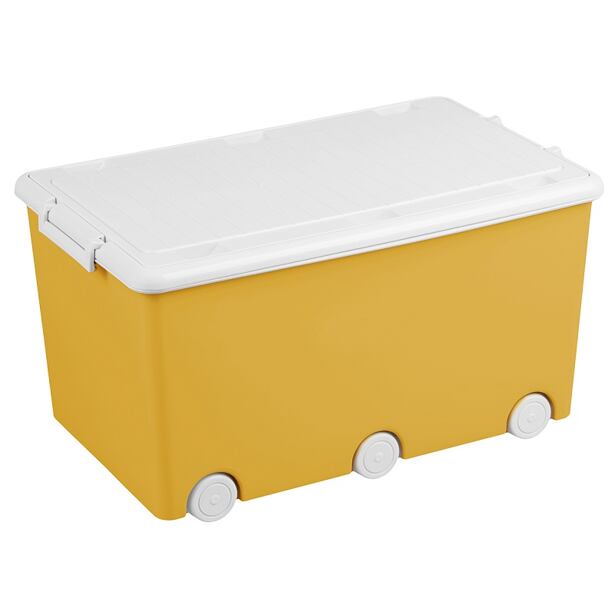 TEGA Viacúčelový box na hračky - žltá