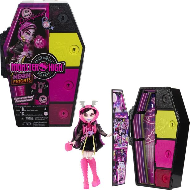 Mattel Monster High Skulltimate secrets panenka Neon, Draculaura