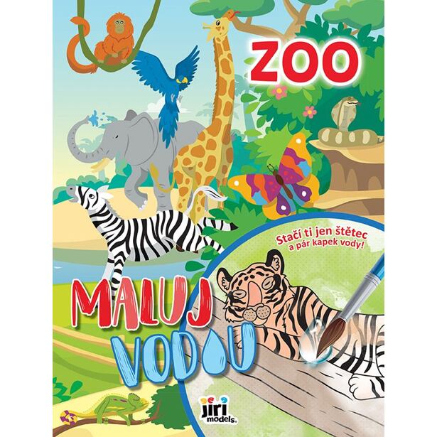 Jiri Models Maľuj vodou A4 Zoo