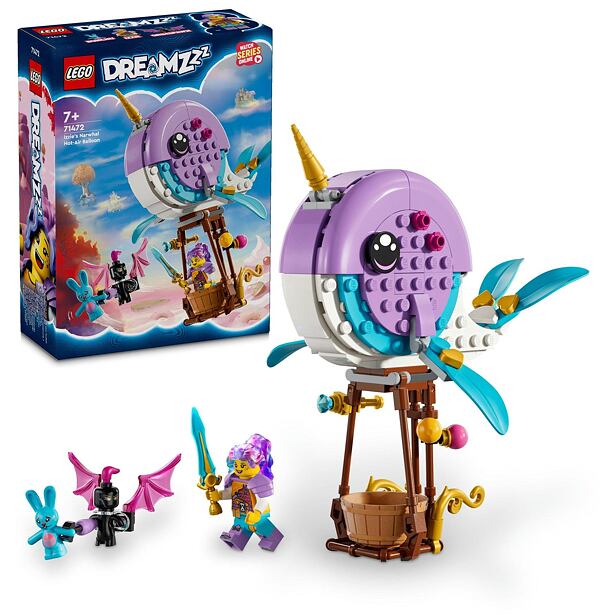 2271472 LEGO® DREAMZzz™ 71472 Izzie a její horkovzdušný balón ?ve tvaru narvala - poškozený obal