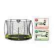 EXIT TOYS Silhouette pozemní trampolína ø305cm s ochrannou sítí - zelená