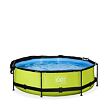 EXIT Frame Pool o300x76cm (12v Cartridge filter) – Lime + Canopy