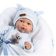 Guca 10221 HUGO - realistická panenka miminko se zvuky a měkkým látkovým tělem - 38 cm