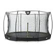 EXIT TOYS Silhouette pozemní trampolína ø366cm s ochrannou sítí - černá