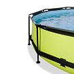 EXIT Frame Pool o300x76cm (12v Cartridge filter) – Lime + Canopy