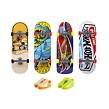 Mattel Hot Wheels SKATES 4KS FINGERBOARD A TOPÁNKY - HOT WHEELS SADA