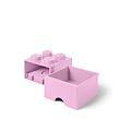 6040051738 LEGO úložný box 4 s šuplíkom - svetlo ružová - poškodený obal