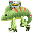 Hračka Dog Fantasy Jungle chameleon pískací zelená 28cm