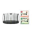 EXIT TOYS Silhouette pozemní trampolína ø366cm s ochrannou sítí - černá