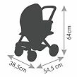SM 253120 Smoby Kombinovaný kočárek Maxi Cosi světle zelený - poškozený obal