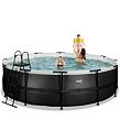 EXIT Frame Pool o488x122cm (12v Cartridge filter) – Black-Leather Style