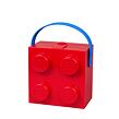 LEGO box s rukojetí - červená