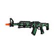 Teddies Samopal jiskřící ARMY na setrvačník plast 62cm na kartě 18x67cm