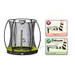 EXIT TOYS Silhouette pozemní trampolína ø183cm s ochrannou sítí - světle zelená