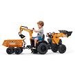 FALK Šlapací traktor Case CE 580 Super N - oranžový