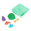 Spin Master Kinetic Sand Krabice tekutého písku s podložkou, zelená