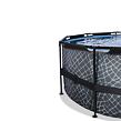 EXIT Frame Pool o427x122cm (12v Sand filter) – Stone Grey