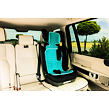 Prodyšná podložka do autosedačky Breeze sk. 2/3 Aquatic Green