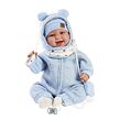 Llorens 84479 NEW BORN - realistická panenka miminko se zvuky a měkkým látkovým tělem - 44 cm