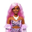 Mattel Barbie DeLuxe Modelka - metalické šaty