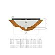 EXIT TOYS Silhouette pozemní trampolína ø244cm s ochrannou sítí - černá