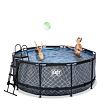 EXIT Frame Pool o360x122cm (12v Cartridge filter) – Stone Grey