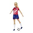 Mattel Barbie Fotbalová panenka - Barbie v červeném dresu