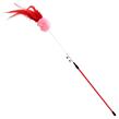 Hračka MAGIC CAT šidítko míček plyšový s pírky 16 cm + 42 cm 24 ks