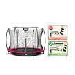EXIT TOYS Silhouette pozemní trampolína ø244cm s ochrannou sítí - růžová