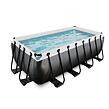EXIT Frame Pool 4x2x1.22m (12v Cartridge filter) – Black-Leather Style