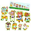 DJECO Puzzle Big and small on the farm - 16 pcs